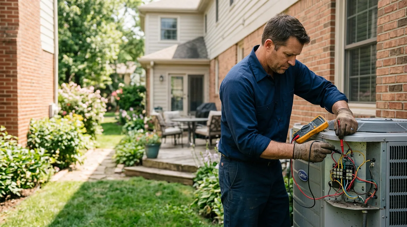 HVAC technician working near La Grange, CA